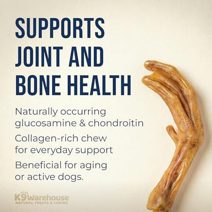 K9warehouse Duck Feet for Dogs – High Protein Dehydrated Dog Treats, Natural Crunchy Chews with Collagen, Glucosamine & Chondroitin for Joint & Hip Health, Dental Care, Small to Large Breeds (30 pcs)