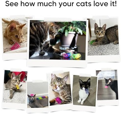 Cat Toys for Indoor Cats, 90 Pack Interactive Cat Spring Toys