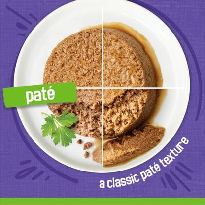 Purina Friskies Pate Wet Cat Food Variety, Seafood & Chicken, (40) 5.5 oz