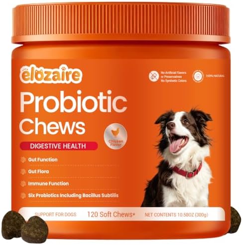 Probiotics for Dogs, Itchy Skin & Ears, Digestion, Diarrhea Relief