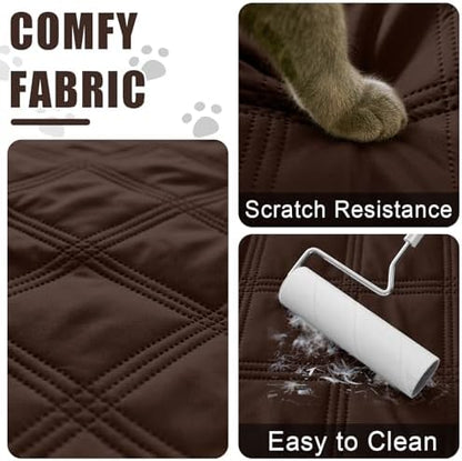 Smiry Waterproof Dog Bed Cover, Reversible Pet Blanket for Sofa Couch