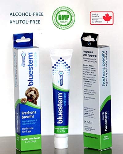 Dog Toothpaste : Vanilla Mint Flavor Tooth Paste for Dogs. Teeth Brushing Cleaner Pet Breath Freshener Oral Care Dental Cleaning Kit. Tartar & Plaque Remover Brushes