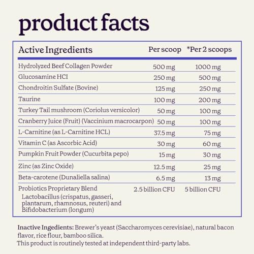 Premium 12-in-1 Multivitamin Powder for Dogs Food Topper – Daily Scoop Multivitamin Dog Supplement for Joints, Digestion, Skin, Heart & Immunity – Probiotics, Collagen, Glucosamine, Mushrooms–7.3oz