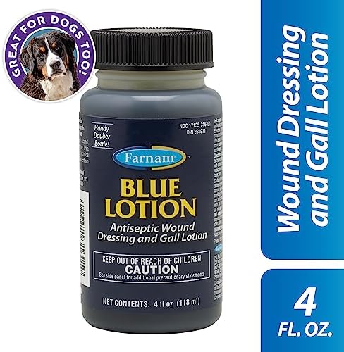 Farnam Blue Lotion Antiseptic Wound Dressing and Gall Lotion, 4 oz