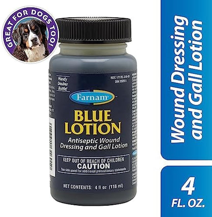 Farnam Blue Lotion Antiseptic Wound Dressing and Gall Lotion, 4 oz