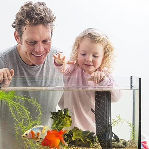 18Pcs Aquarium Fish Tank Divider Plastic Egg Crate Aquarium Filter Bottom Tray Grid Isolation Board Partition Net Pane Separator for Mixed Breeding Light Diffuser 24Pcs Sucker Clips Suction Cups,Black