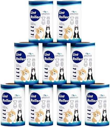 Albatross Health New England 999 Sheets Lint Rollers Refills, 9 Rollers
