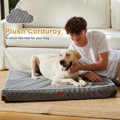 FUKUMARU X-Large Dog Bed, Thickened Waterproof Dog Mat with Washable Cover