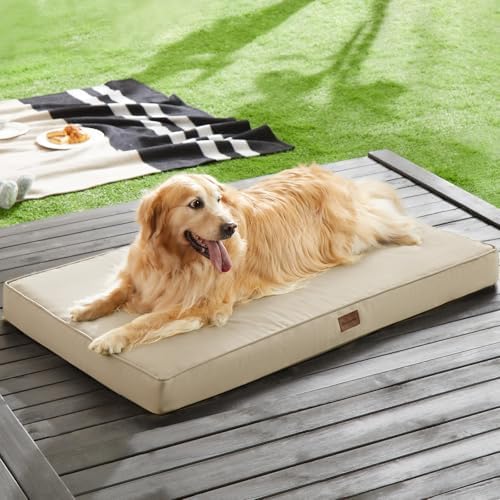 BFPETHOME Outdoor Waterproof Dog Bed for Large Dogs, Washable Cover, 36"