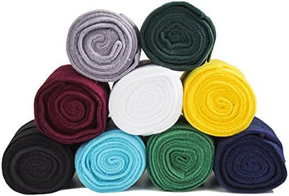 Intrepid International Polo Wraps for Horses Set of 4 Cotton Bandage Wrap, Horse Leg Wraps, Vet Wrap for Horses, Horse Size, Exercise Training Bandage