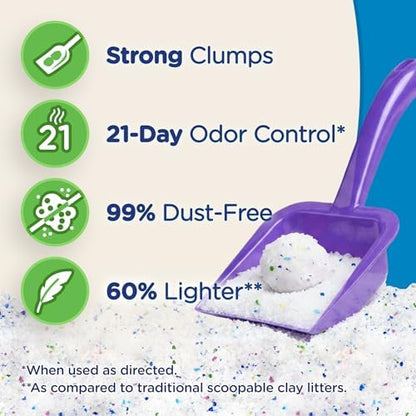 Ultra by Cat's Pride Clumping Micro Crystals Litter, Fragrance Free, 15lb