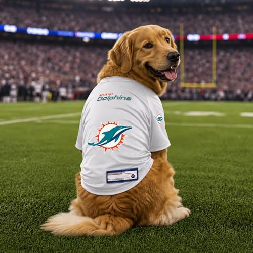 Littlearth NFL Miami Dolphins Stretch Pet Jersey,Small