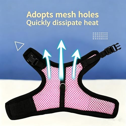 Bunny Harness and Leash Escape Proof Soft Mesh Rabbit Leash and Harness Set