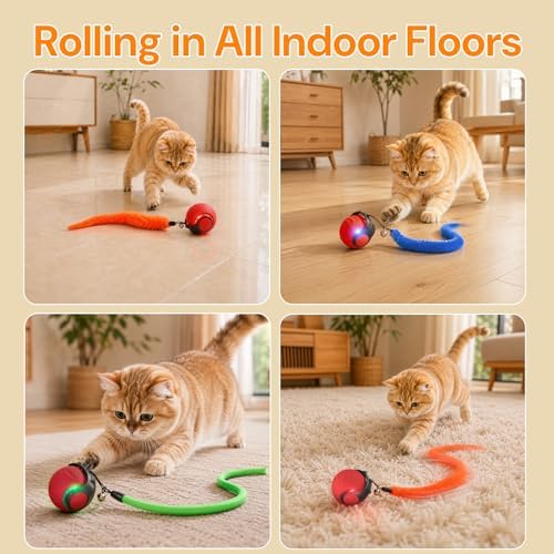 2026 Interactive Cat Toys with Bird Sounds & 3 Modes for Indoor Cats Play