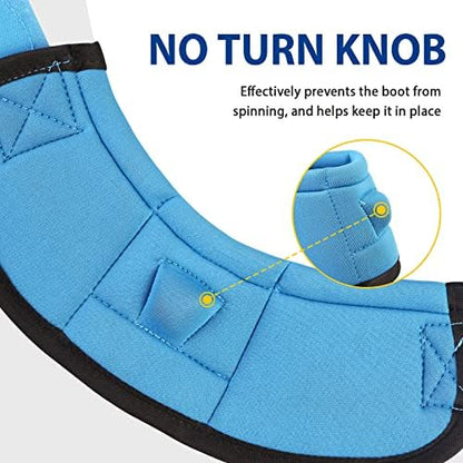 Harrison Howard Horse Bell Boots Overreach Bell Boots No-Turn Bell Boots for Horse-Durable Protective Hoof Boot