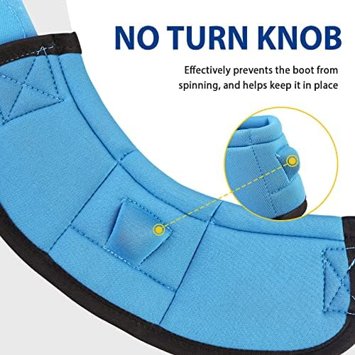 Harrison Howard Horse Bell Boots Overreach Bell Boots No-Turn Bell Boots for Horse-Durable Protective Hoof Boot