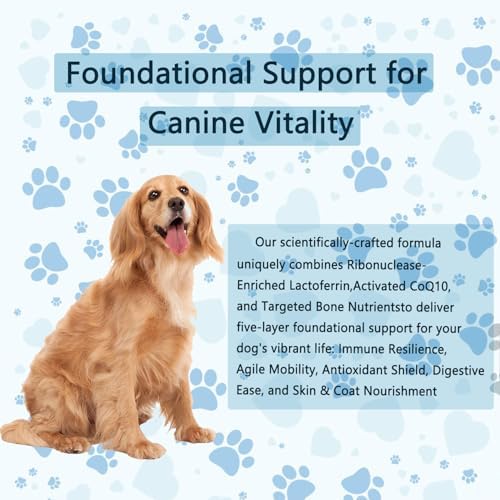 Lactoferrin for Dogs - 4oz Chicken Flavor, Supports Canine Bone, Joint & Immune Health, Premium Dog Nutritional Supplement