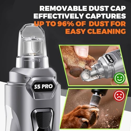 Whisper Quiet Dog Nail Grinder Safe & Stress-Free for Sensitive Dogs Cats