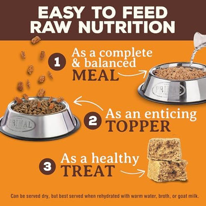 Primal Freeze Dried Raw Dog Food Nuggets, Beef, 14 oz (4 Pack)