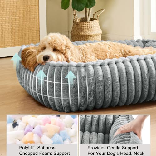 Small Dog Bed Calming Cat Bed for Indoor Cats 20’’x16’’Sage Grey