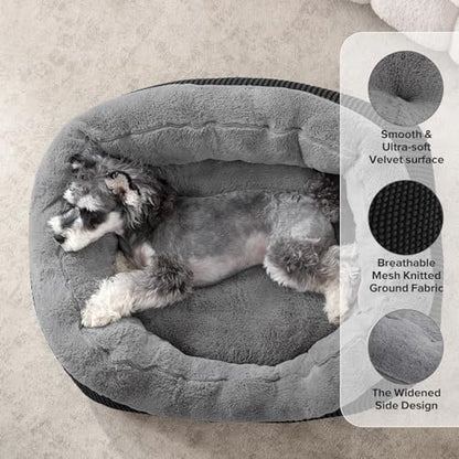INVENHO XL Dog Beds Large Sized Dog, Washable Orthopedic Warming Soft Sleeping Durable with Anti-Slip Bottom
