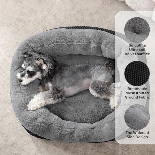 INVENHO Large Dog Beds Large Sized Dog, Washable Orthopedic Warming Soft Sleeping Durable with Anti-Slip Bottom