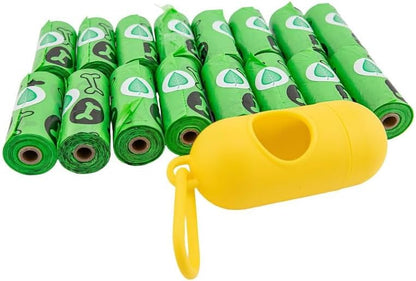 MEADOWS & MUTTS Dog Poop Bags with Dispenser - 240 Count Compostable Biodegradable Plant Based Pet Waste Bags | Leak Proof Extra Thick | Lavender Scented Puppy Poop Bags