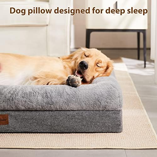BFPETHOME Dog Beds for Small Dogs, Washable Dog Bed with Sides, Orthopedic Medium Sized Soft Mats with Removable Cover & Waterproof Pet Mat for Pet