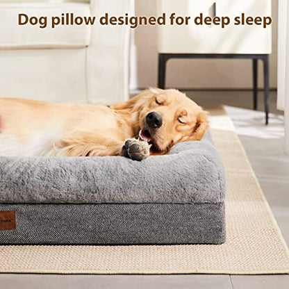 BFPETHOME Dog Beds for Small Dogs, Washable Dog Bed with Sides, Orthopedic Medium Sized Soft Mats with Removable Cover & Waterproof Pet Mat for Pet