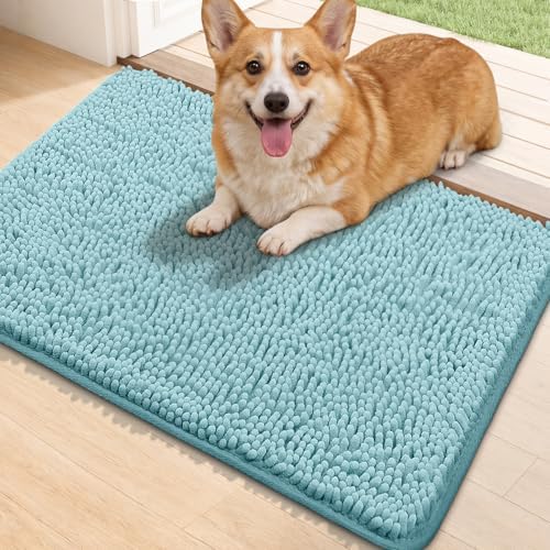 Bcoimo Super Absorbent Dog Door Mat, 30"*20" Anti Slip Mat for