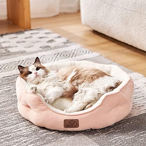 Bedsure Small Dog Bed Washable,Round Cat Beds for Indoor Cats,20in