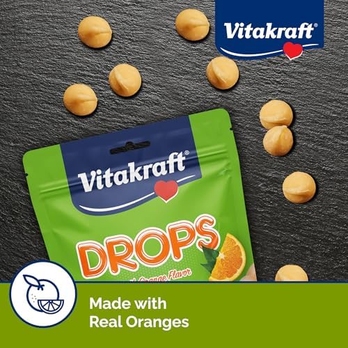 Vitakraft Drops with Orange Flavor Guinea Pig Treats 5.3 oz Bag Delicious Yogurt Enriched Snacks with Vitamin C Essential Nutrients and Wholesome Nourishment for Small Pets,(Pack of 2)