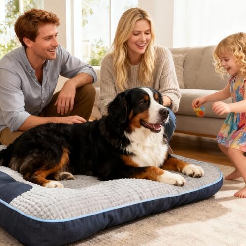 Small Dog Bed 24" x 18" for Small Dogs & Indoor Cats, Washable Calming Pet Bed with Soft Plush Cushion, Non-Slip Bottom, Cozy Puppy & Kitten Bed for Cats and Small Pets, Grey