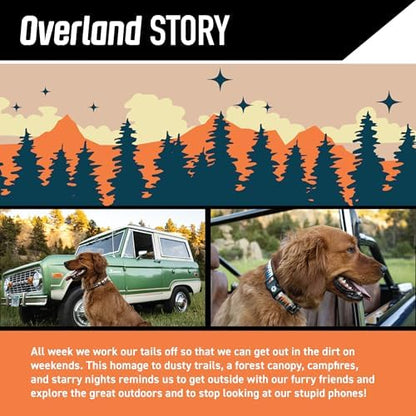 Wolfgang Heavy Duty Dog Leash, Pull-Tested to Over 800 lbs for Walking & Training, Overland Print, Small