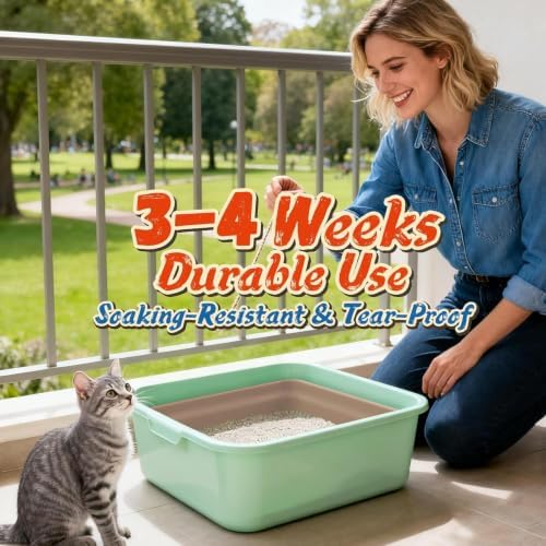 60-Pack Disposable Cat Litter Boxes: Leak-Proof & Odor-Control Cat Trays