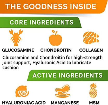 Liquid Glucosamine for Dogs w/Collagen, Hip Joint Supplement, Mobility Aid