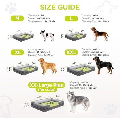 Waterproof Orthopedic Dog Bed for Extra Large Sized Dogs