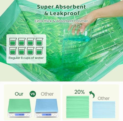 Puppy Pads XL 240 Count - 28"x34" with Adhesive Tabs