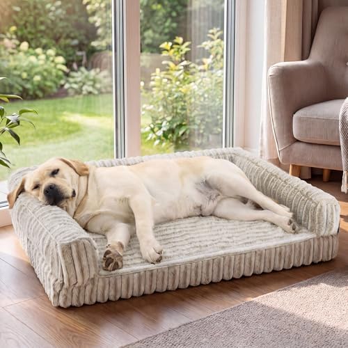 Bedsure ComfyFleece™ Memory Foam Orthopedic XL Plus Dog Bed 45"