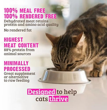 Rawz Dehydrated Chicken, Turkey & Chicken Recipe Natural Meal Free Dry Cat Food (7.8 Pound, Chicken & Turkey)