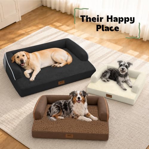 MEKIY Orthopedic XL Dog Bed with Bolster for Extra Large Size Dogs
