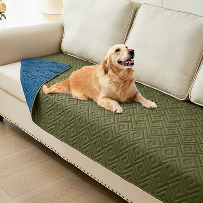 hyha Waterproof Reversible Dog Blanket, Pet Blanket for Sofa Couch