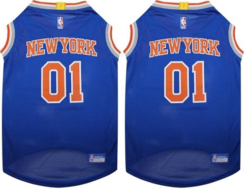 NBA NEW YORK Knicks Dog Jersey, Small - Tank Top Basketball Pet Jersey (Pack of 2)