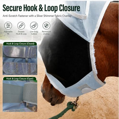 Horse Fly Mask for Horses with Ears