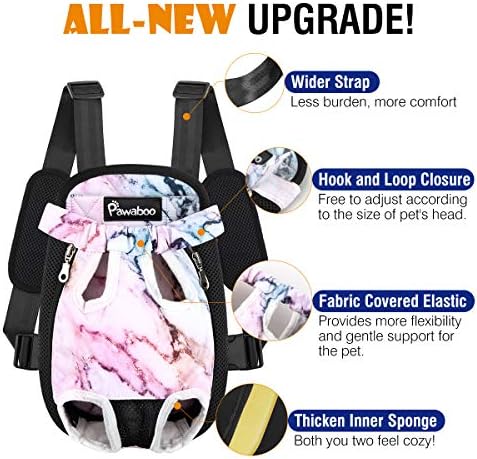 Pawaboo Pet Front Carrier Backpack for Small Medium Dogs