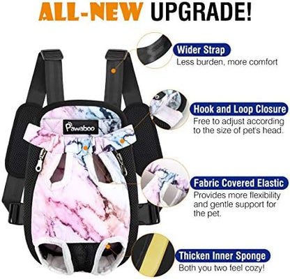 Pawaboo Pet Front Carrier Backpack for Small Medium Dogs