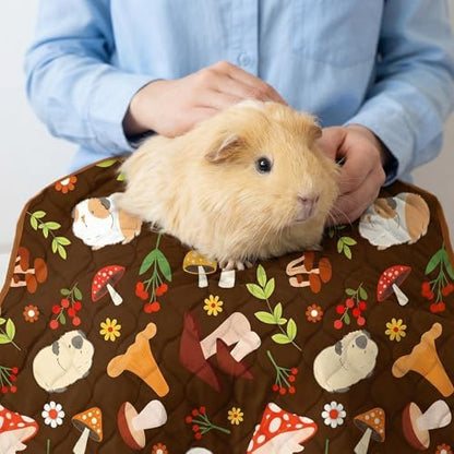 Guinea Pig Cage Liner, 59"x31" Bedding for C&C 2x4 Cage 2 Pack, Mushroom