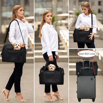 EliteField Deluxe Soft Pet Carrier for Cats and Dogs (3-Year Warranty)
