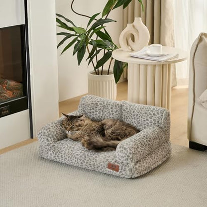 Hollypet Small Dog Large Cat Bed Puppy Couch Beds for Pets up to 25 lbs
