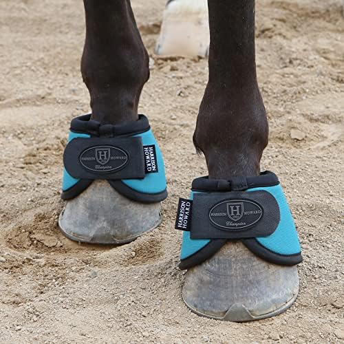 Harrison Howard Horse Bell Boots Overreach Bell Boots No-Turn Bell Boots for Horse-Durable Protective Hoof Boot